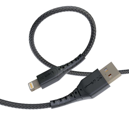 كيبل ليون اكس ايفون  قماش 2 متر