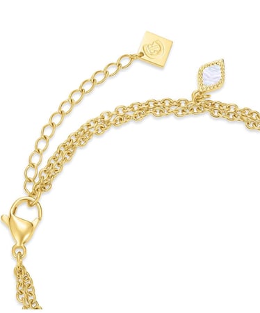 اسوارة شيروتي 1881 إزميرالدا من الفولاذ المقاوم للصدأ مع احجار مزين بلون ابيض زمردي