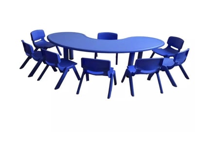 طاوله للروضات شكل بيضوي 155*85*50cm