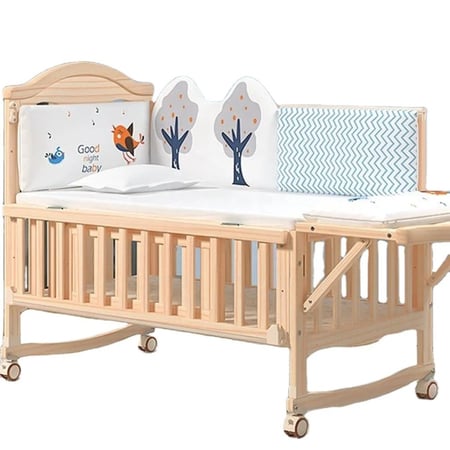 مفرش سرير اطفال قطن شكل الغابة