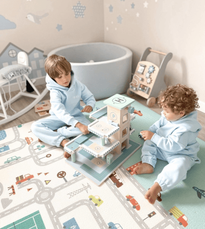 حصيرة لعب للأطفال بوجهين