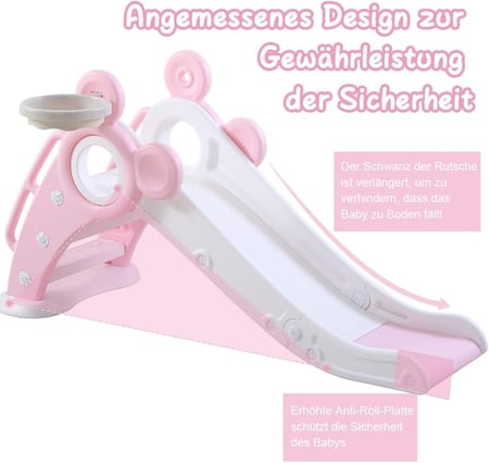 تزحلق ممتع للاماكن المغلقة او المفتوحة باللون الوردي