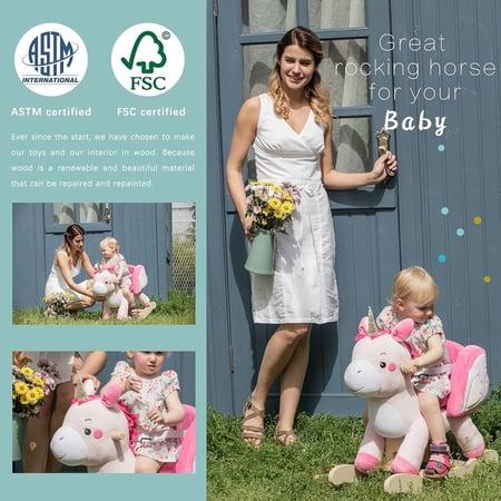 لعبة الركوب والاهتزاز يونيكورن