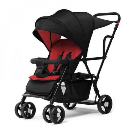 عربة الأطفال المزدوجة المبتكرة للتنقل