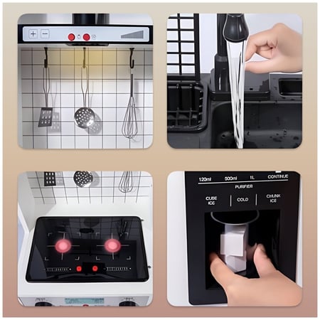 مطبخ  تفاعلي كبير مع مغسلة