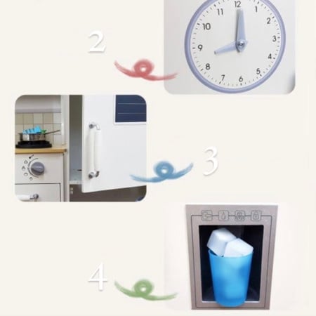 لعبة المطبخ للاطفال خشبي تفاعلي زاوية