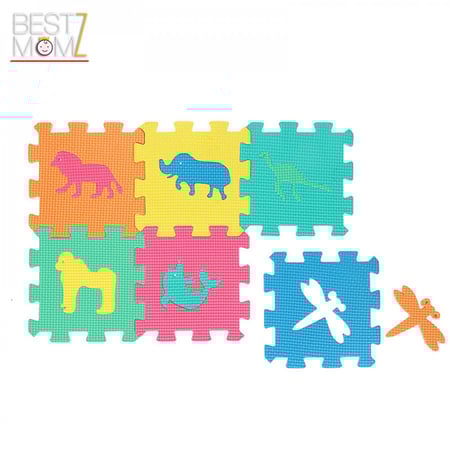 حصيرة بازل ملون للأطفال - أشكال الحيوانات