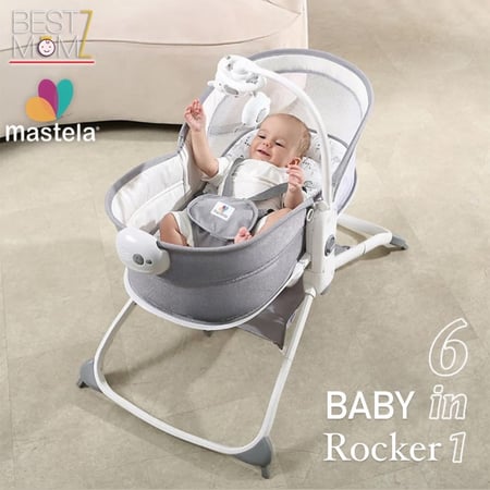 مهد الأطفال الهزاز من ماستيلا 6 في 1
