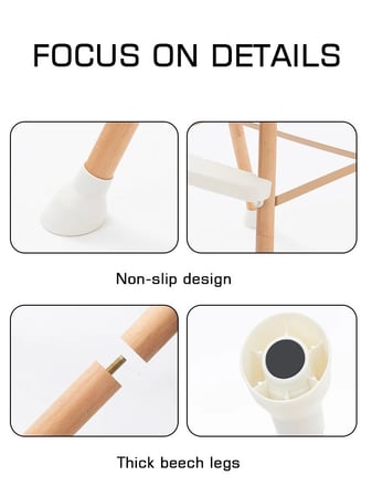 كرسي طعام خشبي 5 في 1