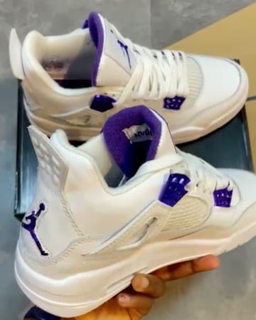 Air Jordan 4 Retro 'Purple Metallic'