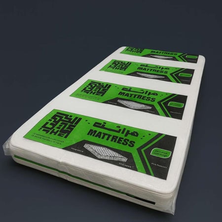 مرتبة سرير مفرد ونص مقاس 140*200 ارتفاع 10سم