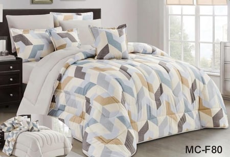 مفرش صيفي مزدوج مشجر-8قطع