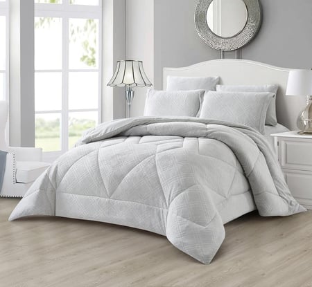 مفرش باريس مخمل مزدوج-6قطع