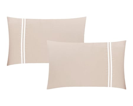 مفرش عنود مفرد ونص مطرز— فاخر (5 قطع