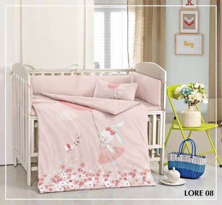 مفرش مواليد بحواجز ٥ قطع - لوري