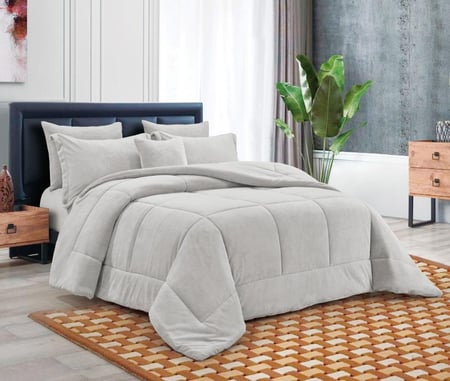 مفرش رونق مخمل – مفردونص (5 قطع)