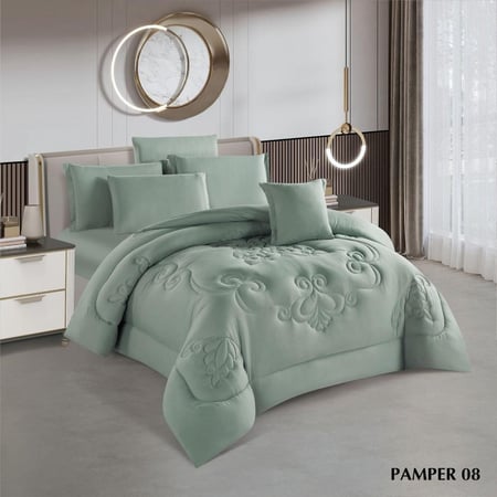 مفرش بامير صيفي مزدوج - (8 قطع)