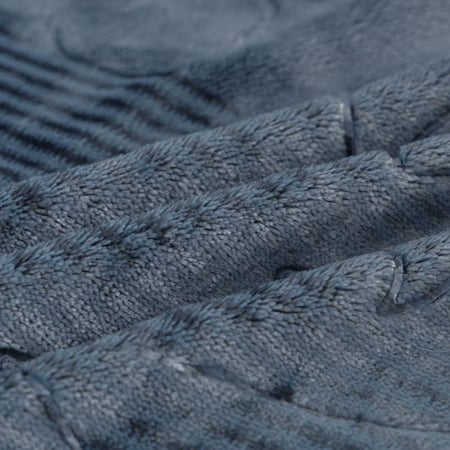 بطانية رود مخمل مزدوج-لون كحلي