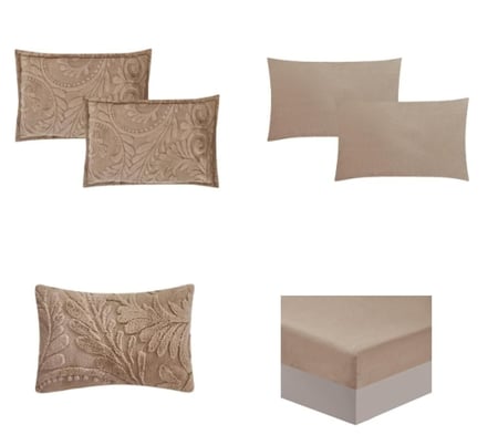 مفرش دوڤ مفرد ونص شتوي مخمل فرو 5 قطع