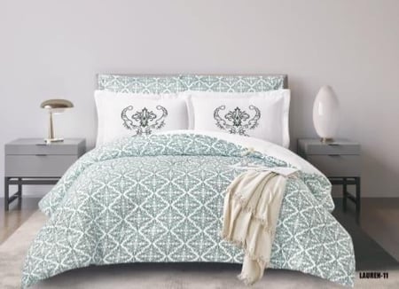 مفرش صيفي مزدوج مطرز 6 قطع