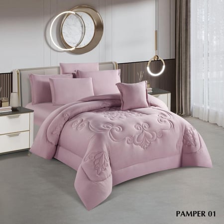 مفرش بامير صيفي مزدوج - (8 قطع)