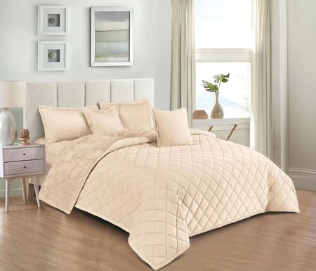 مفرش مضغوط مخمل فرو مفرد ونص 4 قطع