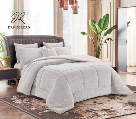 مفرش دريم مخمل فرو – نفرين (7 قطع)