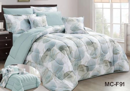 مفرش صيفي مزدوج مشجر-8قطع