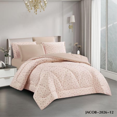 مفرش جاكو نفرونص صيفي- 4 قطع