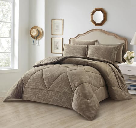 مفرش باريس مخمل مفرد ونص-4قطع