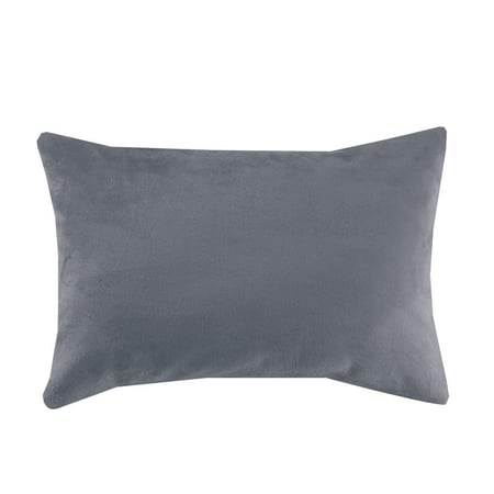 مفرش دفء شتوي مخمل مزدوج-6قطع لون رصاصي غامق