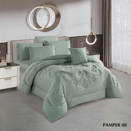 مفرش بامير صيفي مزدوج - (8 قطع)