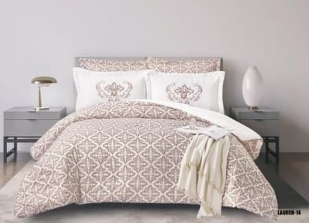 مفرش صيفي مزدوج مطرز 6 قطع