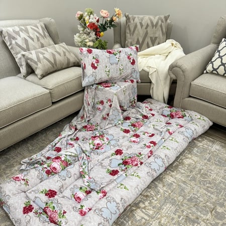 بكج الضيوف الشتوي لون  رمادي مشجر