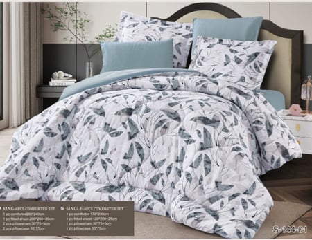 مفرش صيفي مزدوج 6 قطع-تصميم عصري