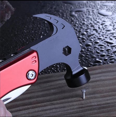 شاكوش متعدد الاستخدامات للتخييم ( 12 في 1 )