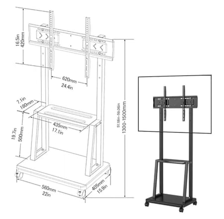 قاعدة تلفزيونية متعددة الاستخدامات