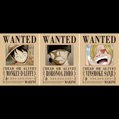 لوحة ون بيس ثلاثي الابعاد- 3D One Piece Wall Panel