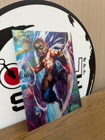 بوستر قاتل الشياطين ثلاثي الابعاد - Demon Slayer 3D Poster