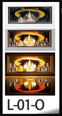 بوكس اضاءة لوفي - Light Box luffy