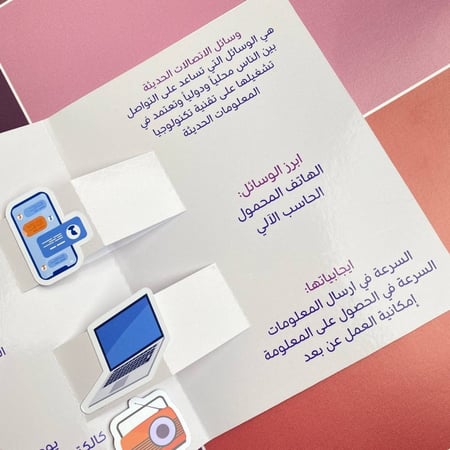 مطوية وسائل الاتصالات
