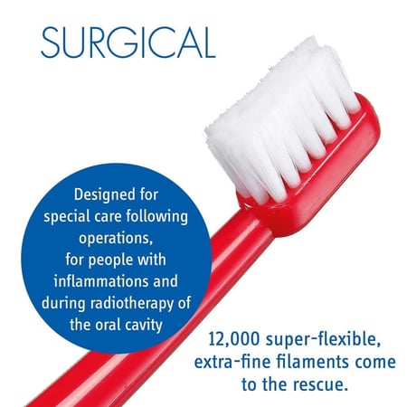كيورابروكس أفضل فرشاة ما بعد جراحة الأسنان من ديم كير الطبية