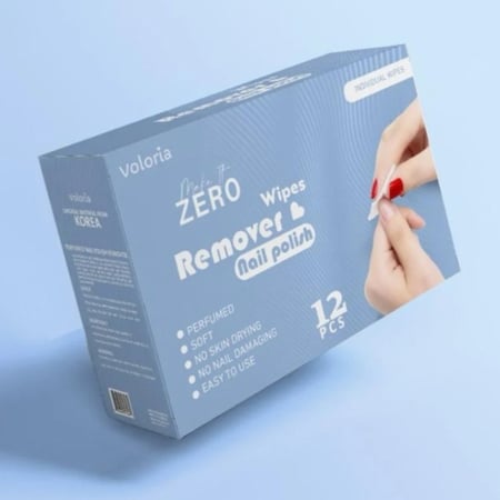 فولوريا مناديل مفردة لإزالة طلاء الأظافر بخلاصة زيت الليمون 12 منديل