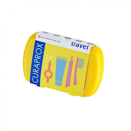 كيورابروكس مجموعة السفر للعناية بالأسنان - أصفر