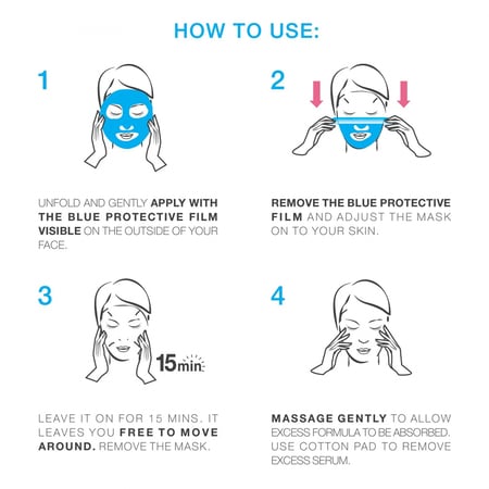 غارنييه قناع الشاي الاخضر وحمض الهيالورنيك 32g