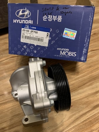 طرمبة ماء + سير + بلف حرارة سنتافي ديزل من 2014  الى 2019  وكالة شامل رسوم الشحن والضريبة