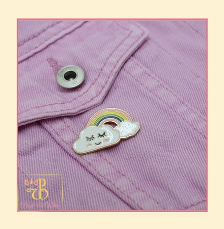 بروش قوس قزح وسحابه Rainbow Brooch