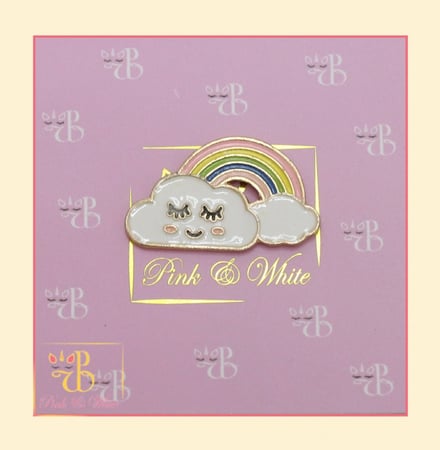 بروش قوس قزح وسحابه Rainbow Brooch