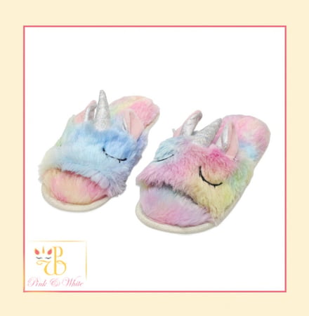 سليبرز يونيكورن مفتوح Open Unicorn Home Slippers