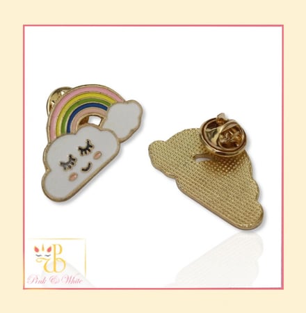 بروش قوس قزح وسحابه Rainbow Brooch